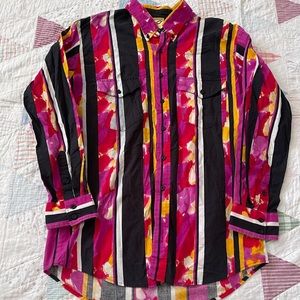 Rare Vintage Roper Button Up Western cowboy Shirt XL